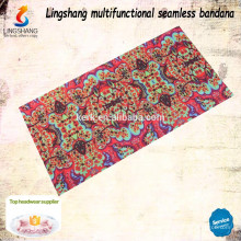 Design your own fabric Cheap wholesale decorative headwear polyester custom bandana